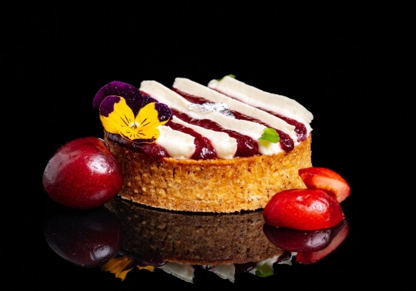 Tarte třešeň & rebarbora