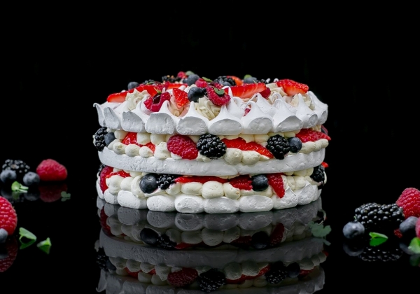 Pavlova - bezlepkový dort pro 8-10 osob