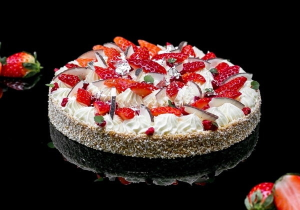 Tart jahoda a kokos pro 6 osob