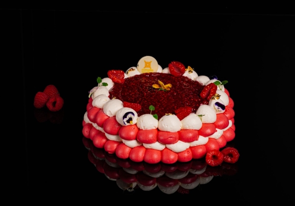 Malinová Pavlova, 6-8 osob, ø 20cm